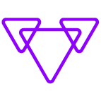 Purple outlined icon with three interlocking triangles on a white background, symbolising synergy between diabetes and metabolism care.